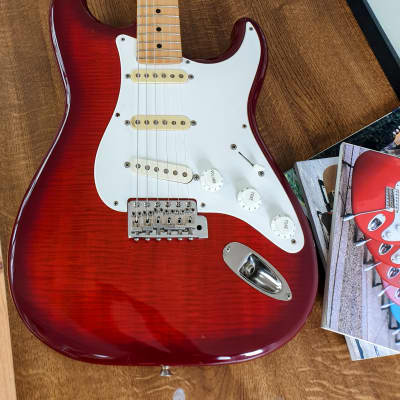 Fender ST 58 VM. MIJ, 'Order Made' '92 - Foto flame  red image 4