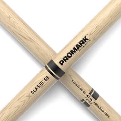 ProMark Classic 5B Shira Kashi Oak Wood Tip Drumstick image 3