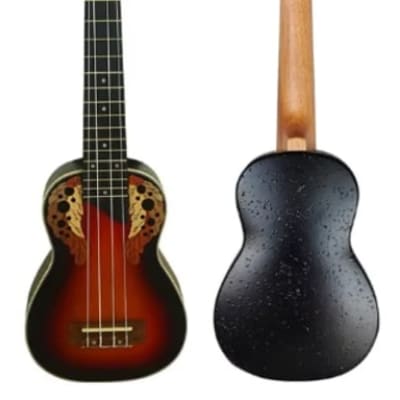 Ovation Style Soprano Ukulele with Aquila Strings & Carrying Bag for sale