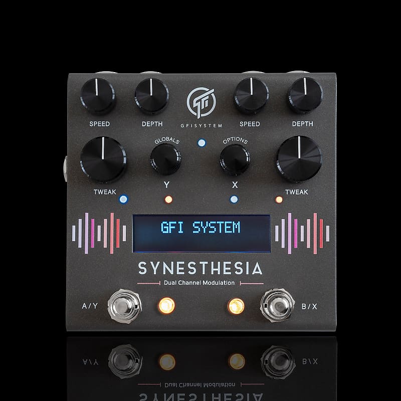 GFI System Synesthesia Dual-Channel Modulation Guitar Effects Pedal, Grey image 1