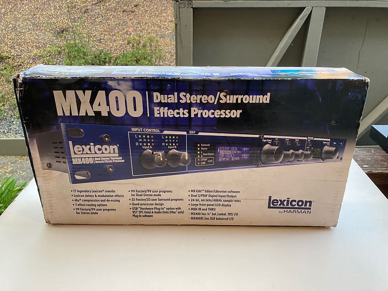 Lexicon MX400 Dual Stereo Reverb Surround Effects Processor Reverb