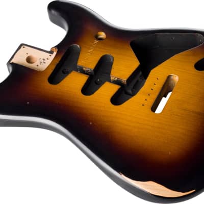 Fender Road Worn 50's Stratocaster SSS Alder Body, 2-Tone Sunburst image 3