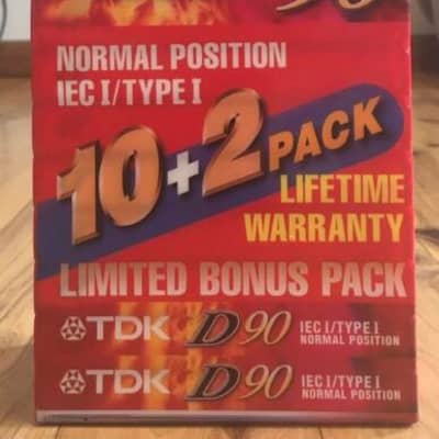 TDK D90 Cassette (10+2) 12 pack NEW OLD STOCK 1990s image 1