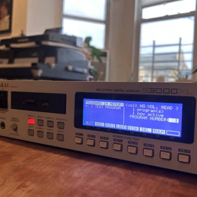 Akai S3000XL MIDI Stereo Digital Sampler w 32MB RAM, New ZuluSCSI, 12x16GB SD cards, Analog & Digital synth/drum libraries, New Universal PSU, inline SCSI Fuse mod - CLEAN (1996)