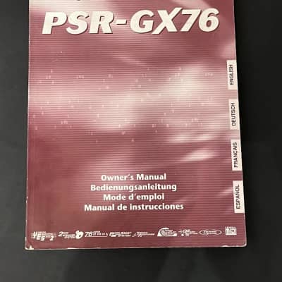 Yamaha Portatone PSR-GX76 Owner's Manual