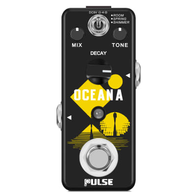 Pulse OCEANA PT-38 Reverb Guitar Effect Pedal ROOM/ SPRING/ SHIMMER Many Options