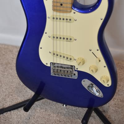 Fender American Standard Stratocaster - 2012 - Mystic Blue - USA - w/ Deluxe Fender Travel Case image 1