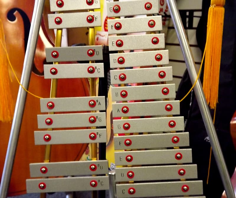 Glockenspiel Bell Lyre CP218 with cover Reverb