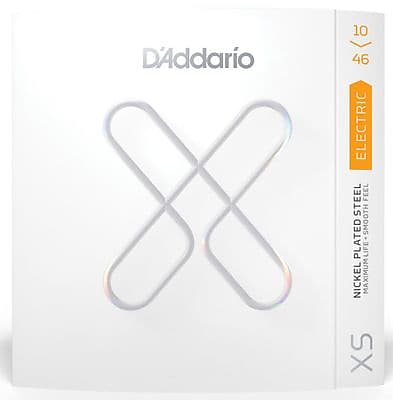 D'Addario XSE1046 XS Nickel Coated 10-46 Regular Light Gauge Electric Guitar Strings