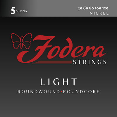 Fodera 40120 Light Nickel Roundwound 5-String Bass Set image 1