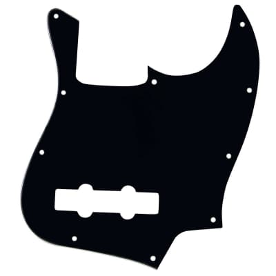 Mojotone Electric Guitar Pickguard for Jazz Bass Gloss Black for sale