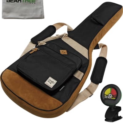 Ibanez IGB541 Powerpad Electric Guitar Gig Bag, Black	w/ Tuner and Cloth image 1