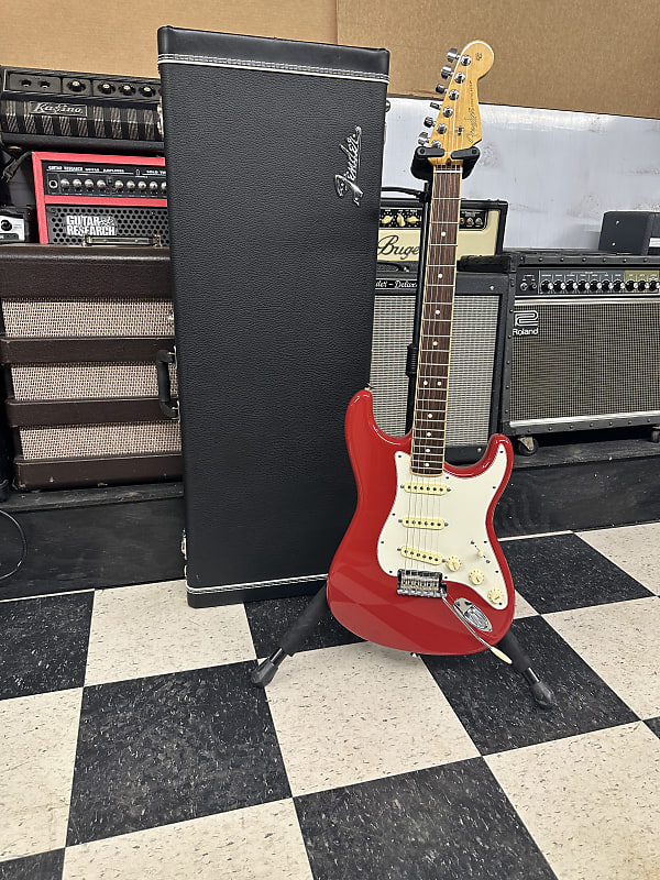 Fender Limited Edition American Standard Stratocaster Channel Bound 2014 - Dakota Red 60th Anniversary image 1
