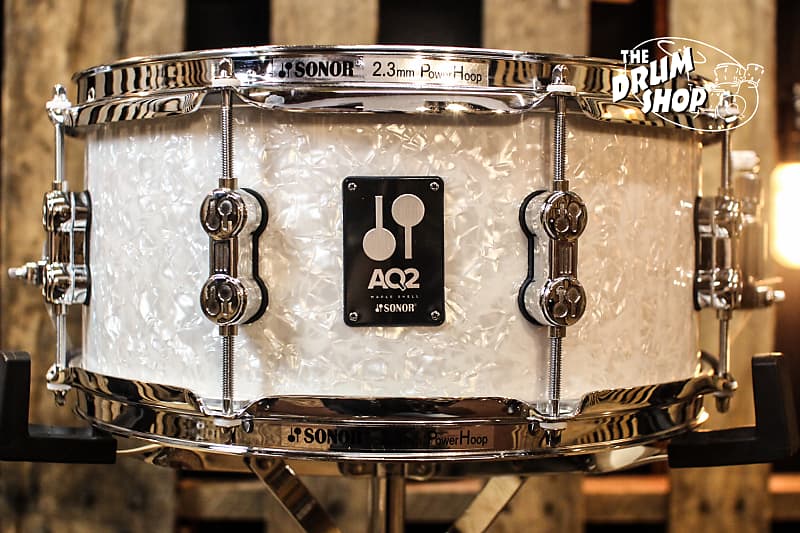 Sonor AQ2 White Marine Pearl 13x6 Snare Drum | Reverb