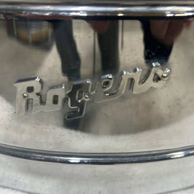 Rogers 5X14" Brass Holiday Model Snare Drum Shell (2124-C-2234) 60's - chrome over brass image 2