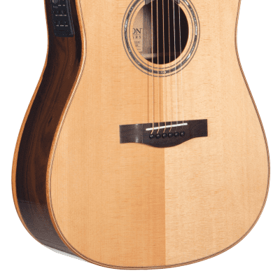 Teton STS160ZICENT Dreadnought Solid Sitka Spruce Top Ziricote 6-String Acoustic-Electric Guitar for sale