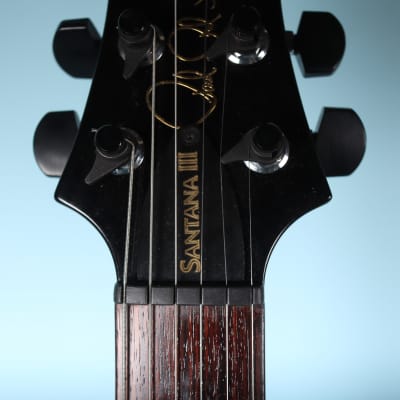 2001 PRS Santana III 10 Top Electric Guitar with Hard Case Charcoal Burst image 11