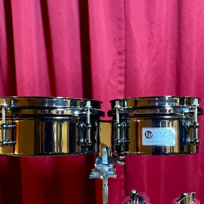 米国LP社-プロ・パーカッショニストLP-Jembe4 LP John Dolmayan Signature Mini Timbales Black Latin