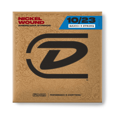 Dunlop DJN1023 Nickel Wound Loop End Banjo Strings - Medium (10-23)