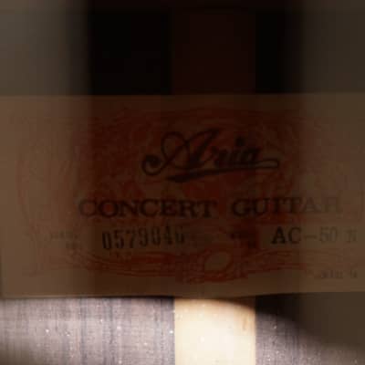 Aria AC-50 N Concert Guitar Handmade by Matano image 10