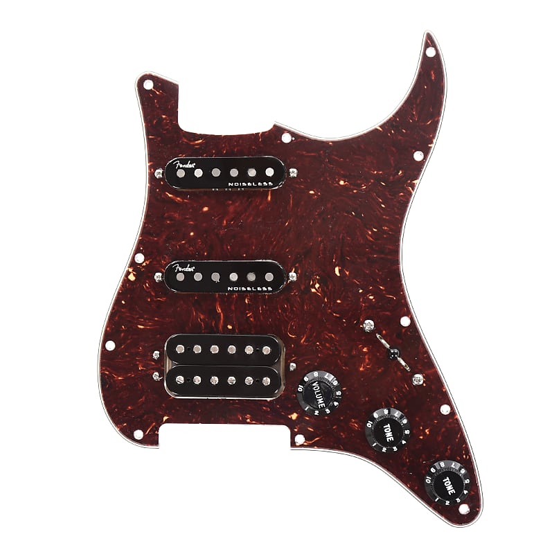 Fender Pre Wired Pickguard Stratocaster Hss Shawbucker G4 Reverb 2941