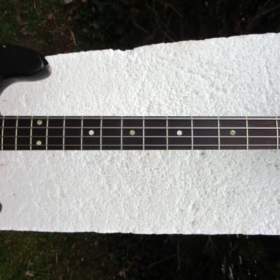 Harmony  Silhouette H-25 Bass Guitar, Late 1960's, USA, Cherryburst, Dearmond Pickup, Caseburst image 13