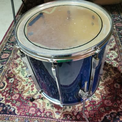 Pearl MLX All Maple 16"X16" Floor Tom Sheer Blue 80's to 90's Sheer Blue image 7