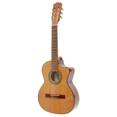 Paracho Elite GONZALES Classical Requinto Acoustic Guitar with Solid Cedar Top, Natural image 1