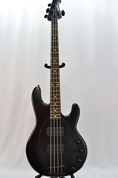 ベース Musicman Stingray SR-4 H Stealth Black Sterling By Music Man StingRay Ray4 HH Electric Bass