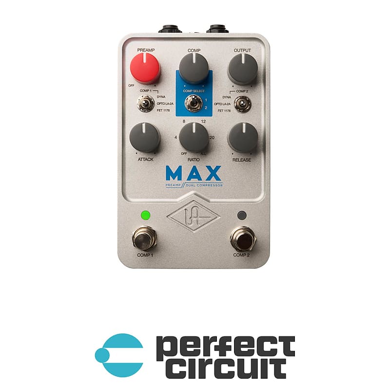 Universal Audio Max Preamp + Dual Compressor Pedal Reverb