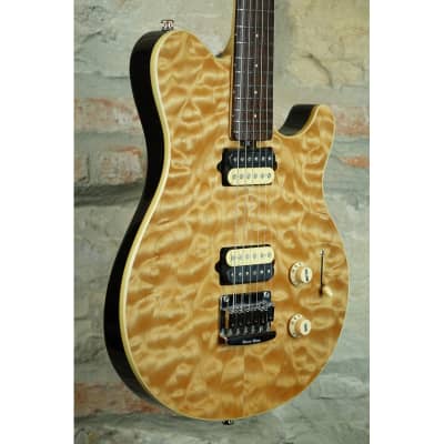MUSIC MAN Axis Super Sport HH Hardtail - 2006 - 5A Quilt Maple Top in Natural Gloss image 2