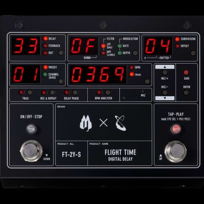 Free The Tone SUGIZO Flight Time FT-2Y-S Digital Delay 2022 Black | Reverb