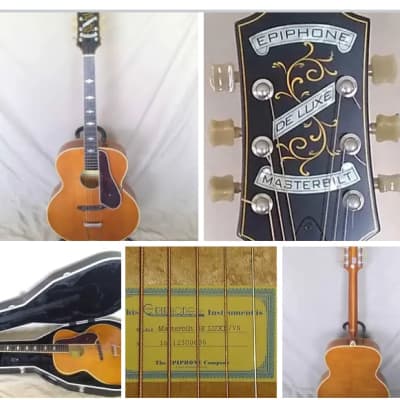 Epiphone Masterbilt Century Collection De Luxe Acoustic/Electric Guitar 2010s - Vintage Natural for sale