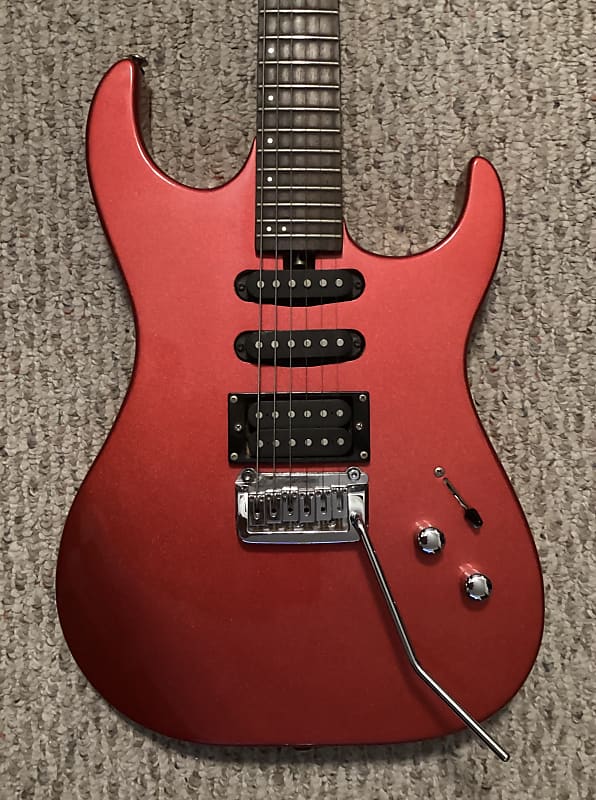 Washburn Pro X-Series 6-String Electric Guitar Metallic Red HSS Grover  Tuner w gigbag EUC