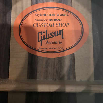 2010 Gibson Custom Shop Western Classic in Sunburst finish includes original hard shell case image 7