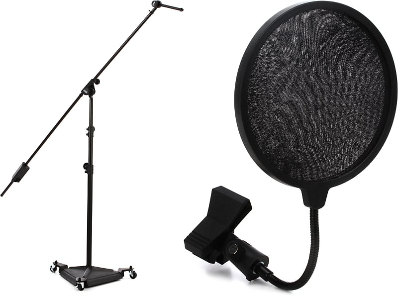 SWAMP Large Studio Microphone Boom Stand on Wheels