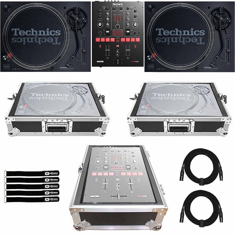 Technics sl-1200 mk7とNumarkミキサーセット Technics SL-1200MK7 DJ Turntables Pair w Numark Scratch