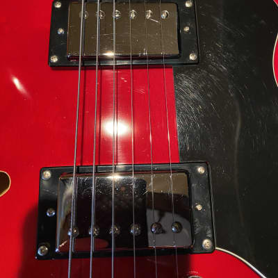 Deltatone 335 You’ll love this one! As-New Inspired by Gibson Cherry Red Semi Hollow Body Fabulous playing. Killer Set Up! image 8
