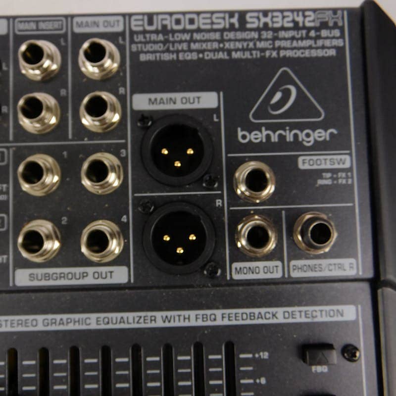 Used Behringer SX3242FX LOW CH6 ASIS Mixers Reverb
