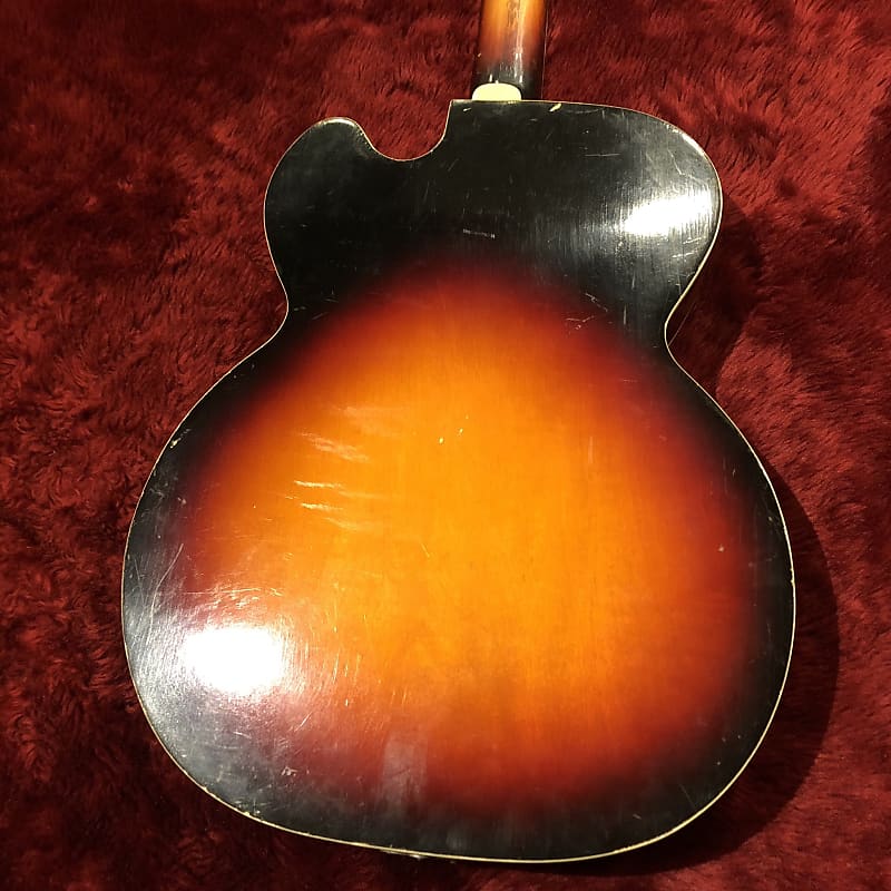 c.1960s Silver Mellow Tone/Kasuga Gakki MIJ Vintage Hollow Body Guitar  “Sunburst”