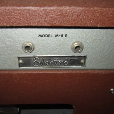 ~1961 Rickenbacker M-8 Amp Brown w/ Fender Speaker Sounds Great like a Champ image 4