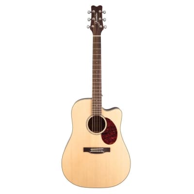 Jasmine JD-37 Dreadnought Acoustic-Electric Guitar Natural for sale