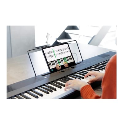 Yamaha P-45 Compact 88-Key Portable Digital Piano + Keyboard Stand +  Keyboard Bench + Keyboard Pedal + Studio Monitor Headphones