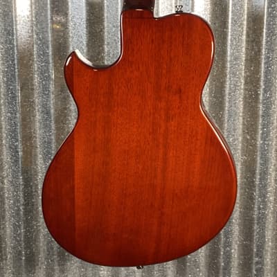 Reverend Limited Edition Roundhouse Semi Hollow Body Archtop Vintage Clear Natural Guitar #4 Blem image 11