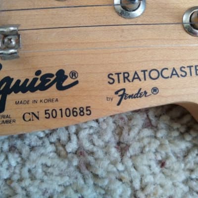 Squier Korea Stratocaster 1995 Black image 6