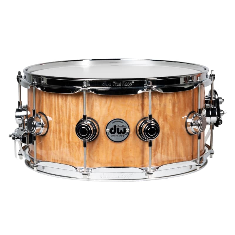 DW 6.5x14 Collectors Exotic Maple Snare Drum-Kurilian Birch | Reverb