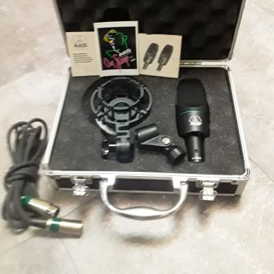 *Rare* Vintage 90's Era AKG Mic with Stand Clip, Shockmount, Case & Cable - (Never Used/100% Mint) image 2