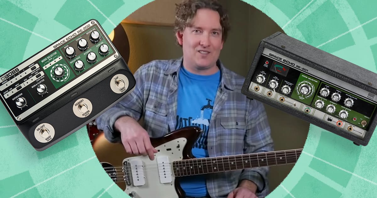 Video: BOSS' New RE-202 vs. a Vintage RE-201 Space Echo Video: BOSS' New RE-202 vs. a Vintage RE-201 Space Echo