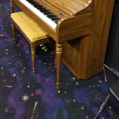 Kimball  Pecan Console Piano image 9