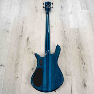 Spector NS Dimension 4 Multi-Scale Bass, Wenge Fretboard, Black & Blue image 5